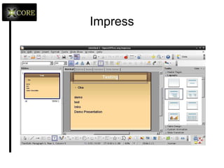 Impress Presentation Software 