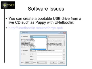 Software Issues All user data is stored in the user's home directory (/home/username).  Make backup of this directory before reinstalling Linux. If Linux doesn't boot, it is easier to reinstall than to try to fix.  However, if you don't backup the home directory, all data will be lost. You can use a version of Puppy Linux to boot and access the data on the SD. http://distro.ibiblio.org/pub/linux/distributions/quirky/quirky-008/quirky-008.iso 