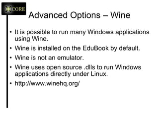 Software Issues You can create a bootable USB drive from a live CD such as Puppy with UNetbootin: http://unetbootin.sourceforge.net/ 
