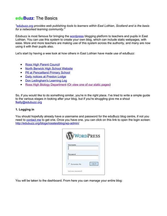 EduBuzz The Basics | DOC