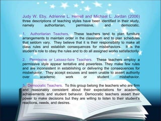 Inconsistent Teaching Educ. 4 principles of teaching mara ico report | PPSX