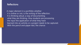 EDUC 8 ppt how to make e portfolio by lumang | PPTX
