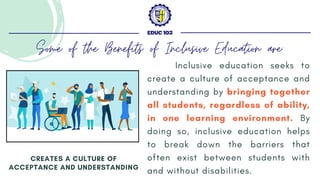Benefits & Challenges of Inclusive Education | PDF