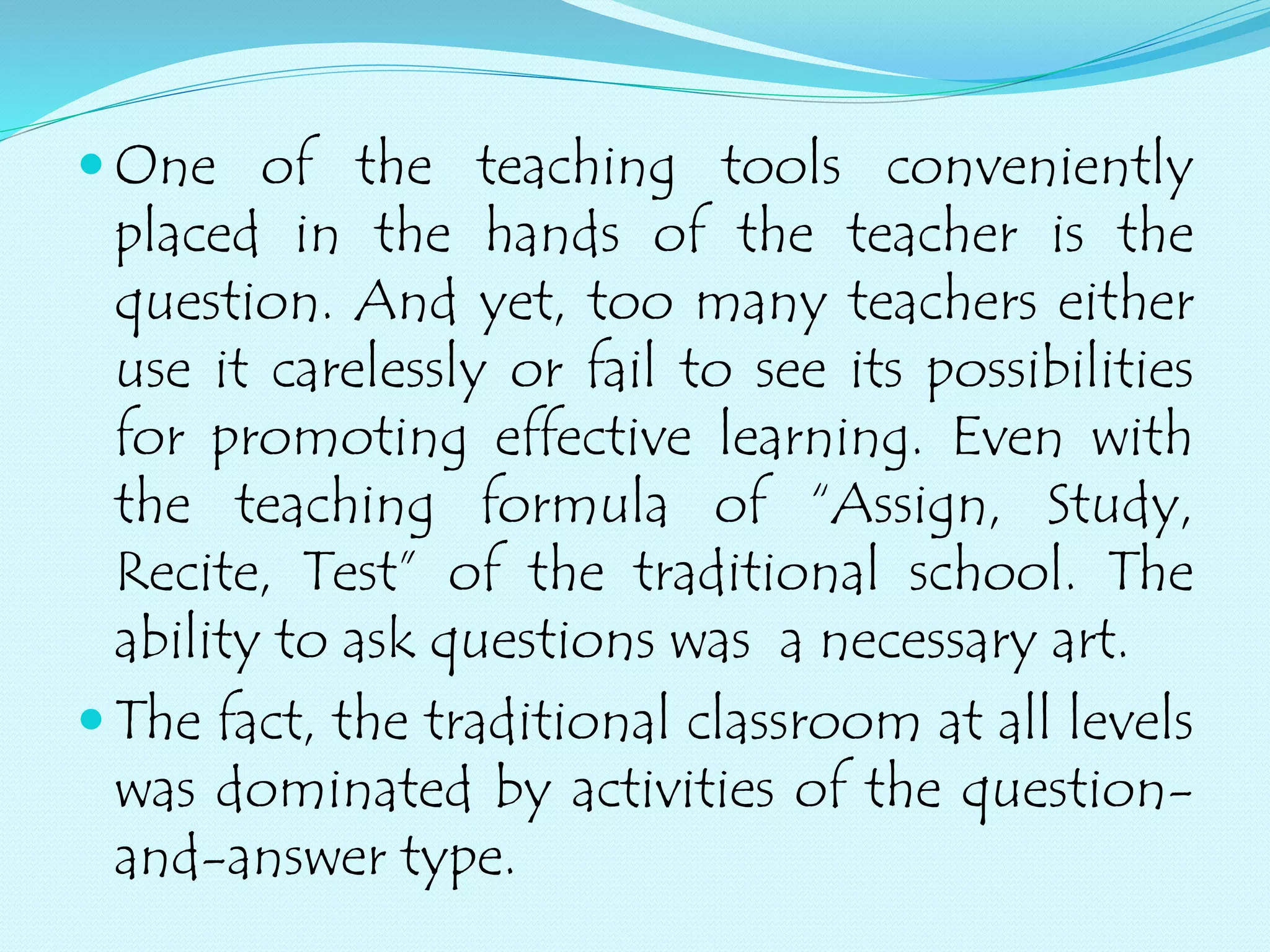 The Art of Questioning | PPTX