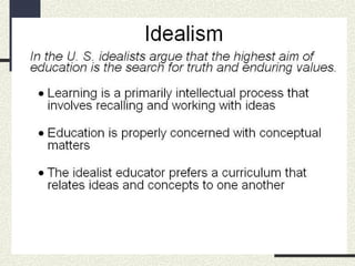 IDEALISM
 