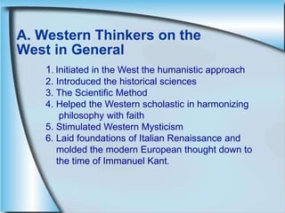 Influence of Muslim Thought on the West- Educ 113