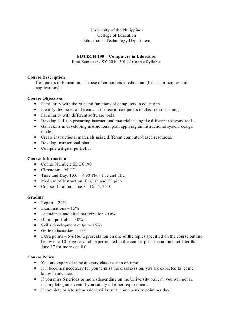 what is a course syllabus
