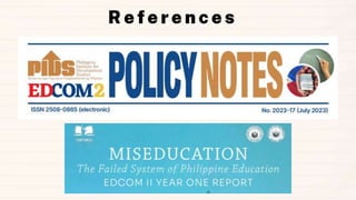 PHILIPPINE EDUCATION SYSTEM AFTER ED COM | PPTX