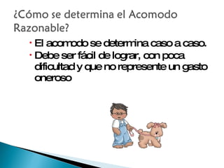 Acomodo Razonable | PPT