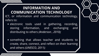 EDUC 3 LESSON 1 Technology for teaching and learning 1 | PDF