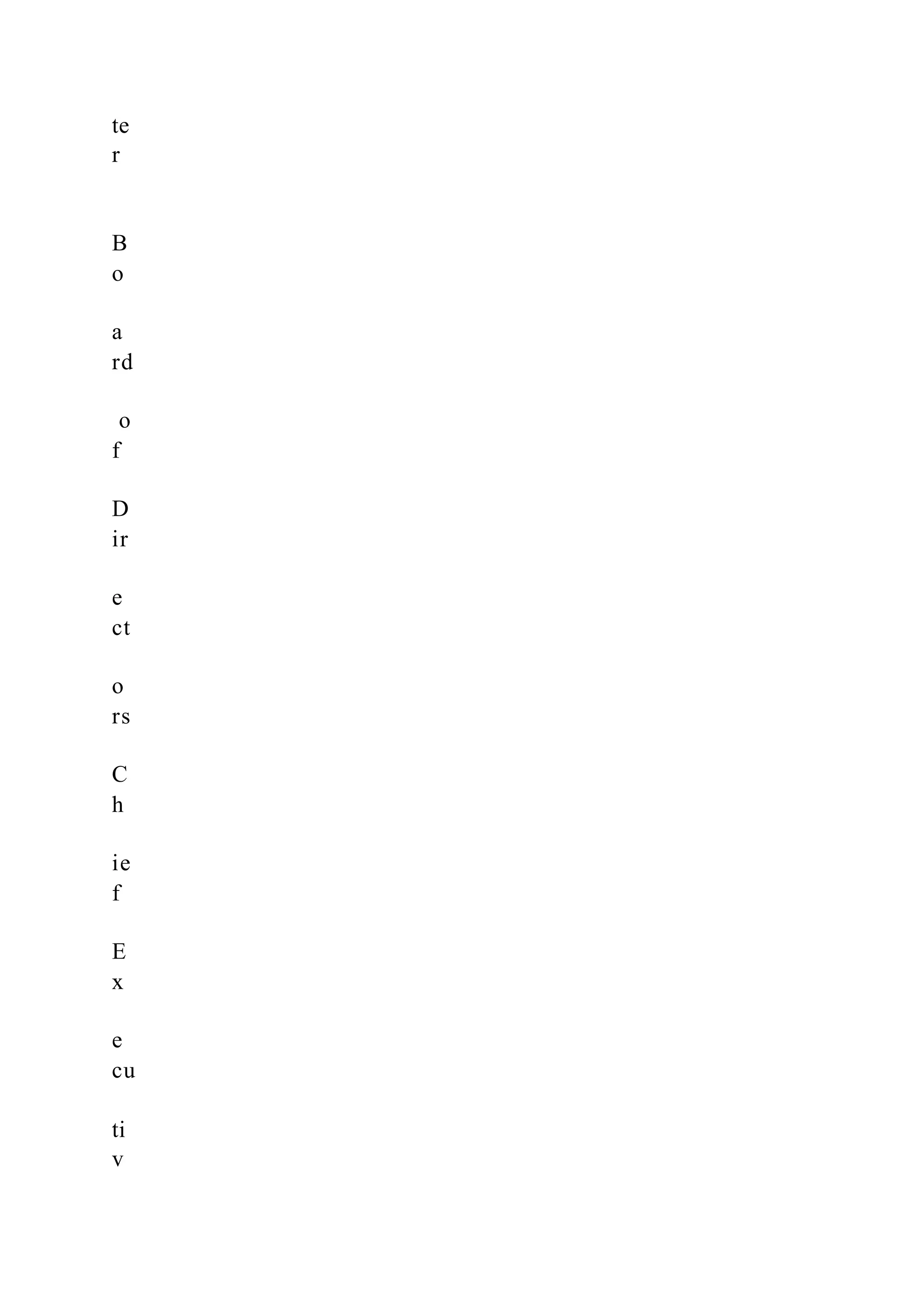 te
r
B
o
a
rd
o
f
D
ir
e
ct
o
rs
C
h
ie
f
E
x
e
cu
ti
v
 