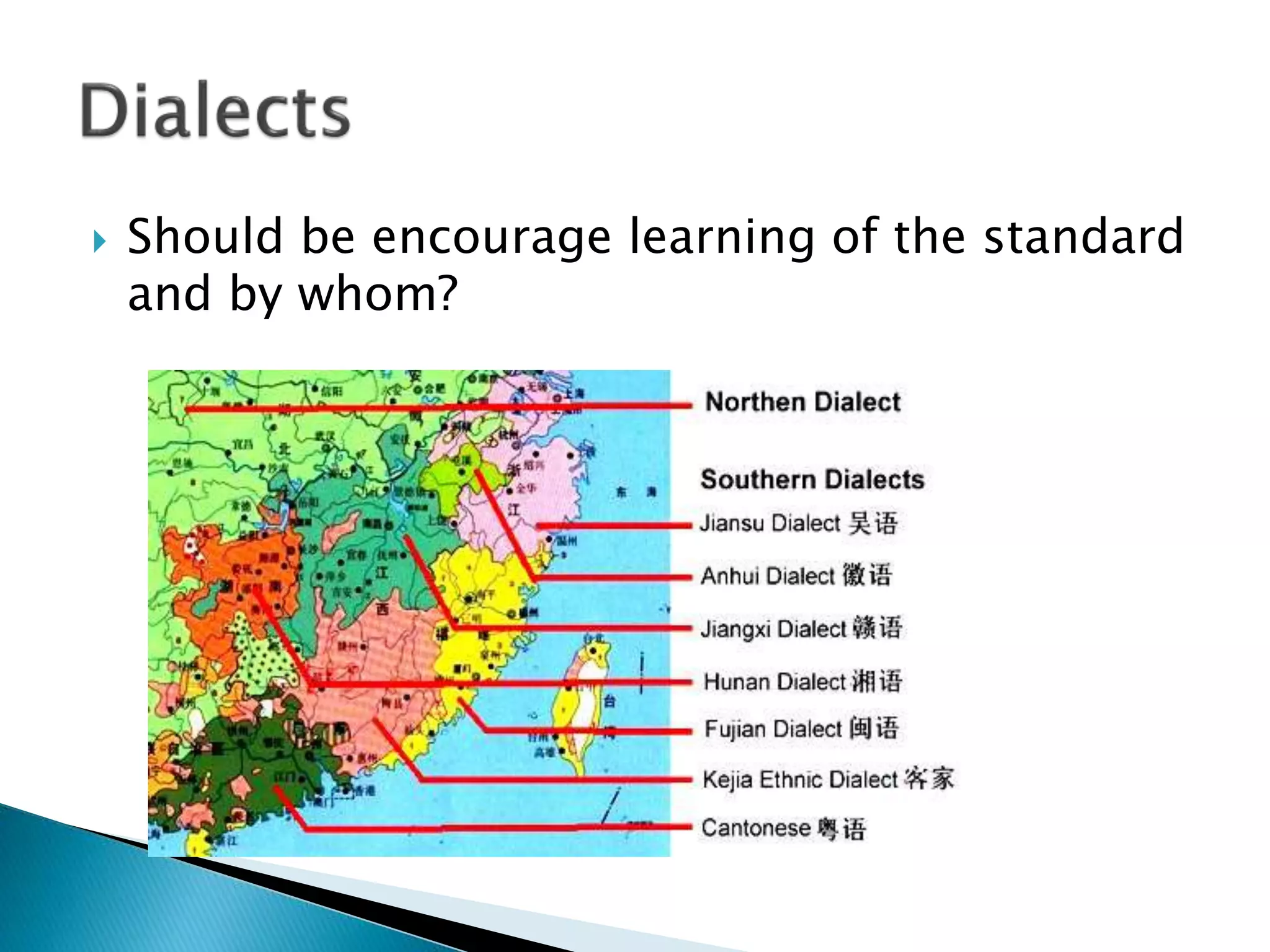  Should be encourage learning of the standard
and by whom?
 