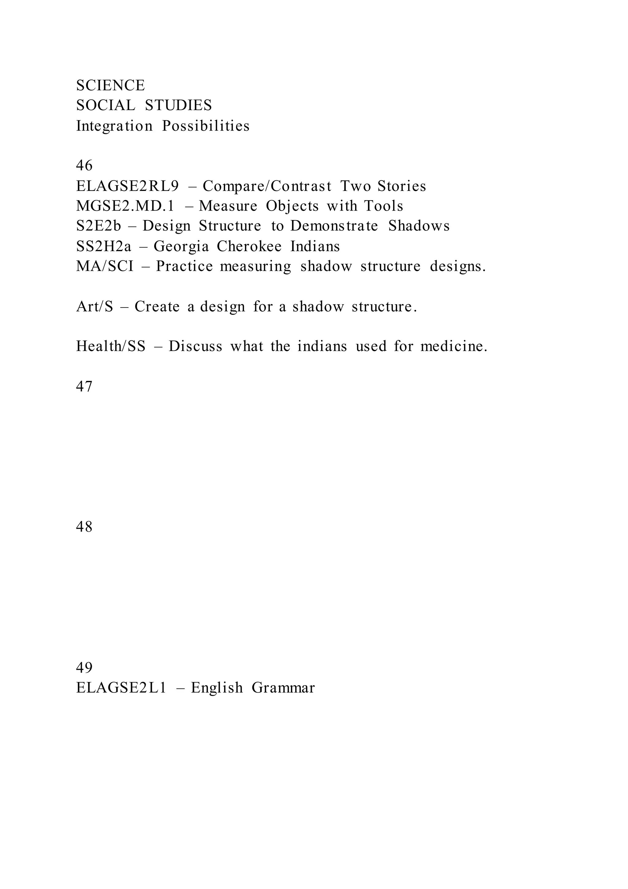 EDUC 571Curriculum Project Horizontal Mapping Project – Eleme | PDF
