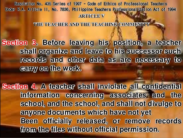 The Code Of Ethics For Educ 7 The Code Of Ethics For Educ 7
