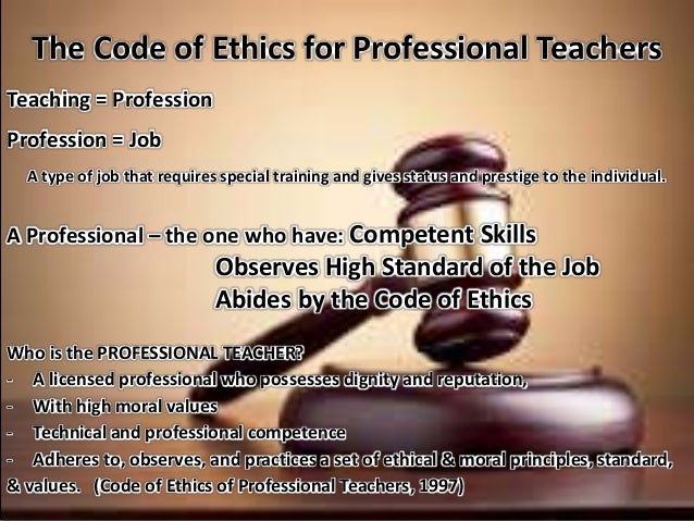 The Code Of Ethics For Educ 7 The Code Of Ethics For Educ 7