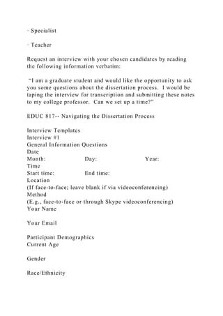 Field Notes Example Interview EDUC 817Field Notes Interview InstructionsFor this assignm.docx