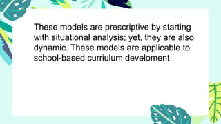 Prescriptive Models In Education EDUC8THETEACHERCURRICULUM.POWERPOINTPRESENTATION | PPTX
