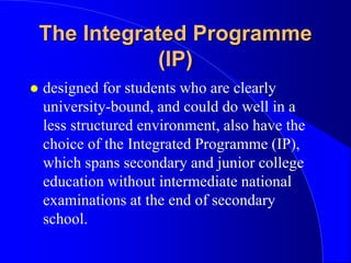 Education Framework in Singapore | PPTX