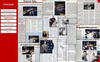 Cybermania
Educação

Academia Luxor

Centro Britânico

 Cybermania

     Fisk

 Pueri Domus

  Red Ballon

    Seven
 