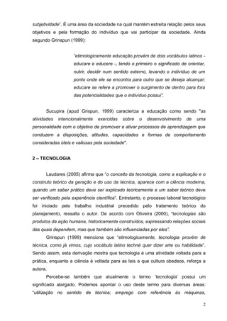 Educacao Tecnologica