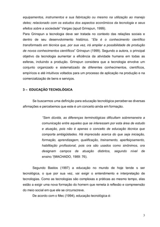 Educacao Tecnologica