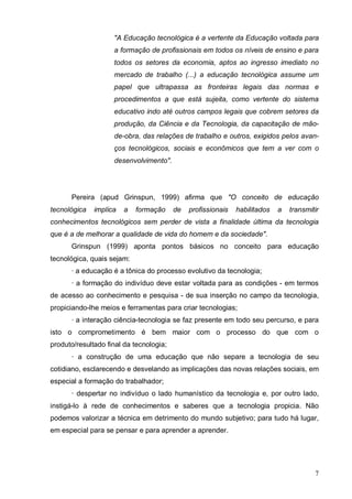 Educacao Tecnologica