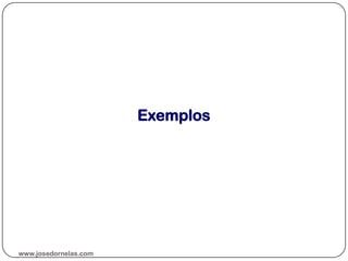 Exemplos
www.josedornelas.com
 