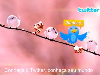 Conheça o Twitter, conheça seu mundo 