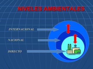 DIRECTO
INTERNACIONAL
NACIONAL
NIVELES AMBIENTALES
 