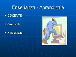 Enseñanza - Aprendizaje DOCENTE Contenido Actualizado 