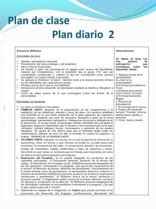 Plan de clase
         Plan diario 2
 