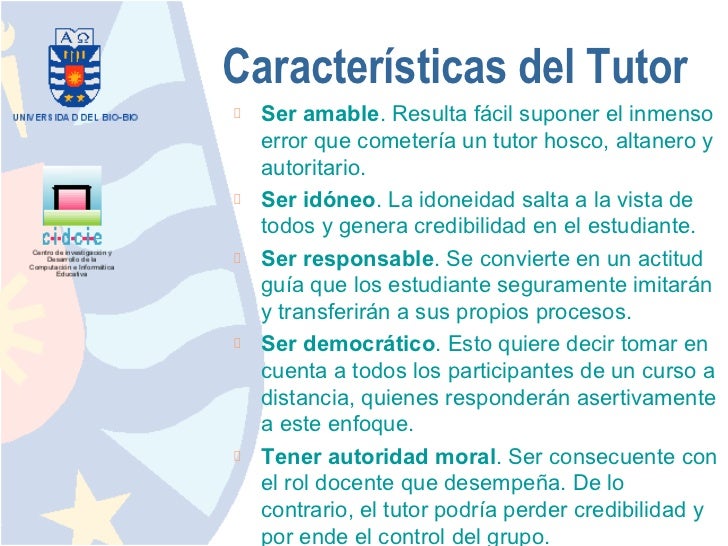 Rol del tutor en la formación a distancia