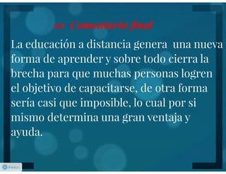 Educación a distancia