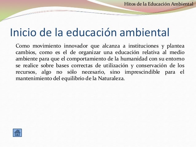 Educación ambiental - Contextualización histórica