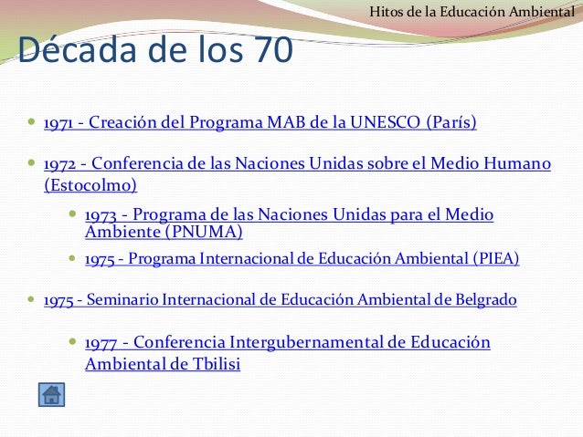 Educación ambiental - Contextualización histórica