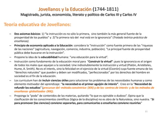 Jovellanos y la Educación (1744-1811)
Magistrado, jurista, economista, literato y político de Carlos III y Carlos IV

Teor...