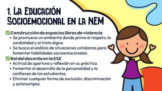 Educación Socioemocional en la Nueva Escuela Mexicana: Principios y ...