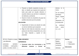 Planificación Microcurricular de Educación Física para Segundo Grado ...
