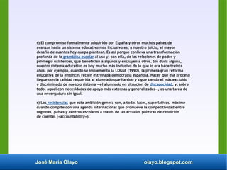 Educación inclusiva. Igualdad de oportunidades en el aprendizaje. | PDF