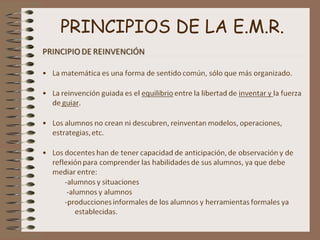 PRINCIPIOS DE LA E.M.R.
 