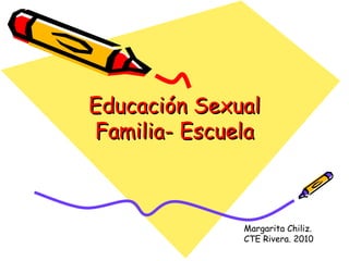 Educación Sexual Familia- Escuela Margarita Chiliz.  CTE Rivera. 2010 