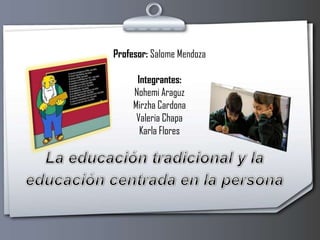 Profesor: Salome Mendoza

Integrantes:
Nohemi Araguz
Mirzha Cardona
Valeria Chapa
Karla Flores

 