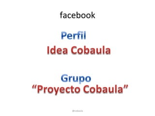 facebook




  @cobaula
 