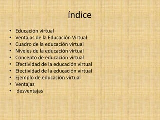 EducaciòN Virtual
