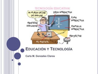 EDUCACIÓN Y TECNOLOGÍA
Carla M. Gonzales Claros
 