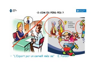 •2-COM ES PERD PES ?
• “L’Esport per un cervell més sa” E. Punset
 