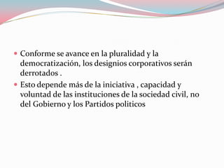 La descentralización de la SEP obedece a varias causas: fortalecer el federalismo, disminuir la ineficiencia del sistema , modificar las relaciones históricas con el Sindicato, administrar mejor el conflicto y mejorar la imagen internacional del SEM. Jerarquía empalmada