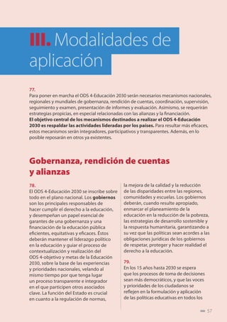 Educación 2030: Declaración de Incheon y Marco de Acción