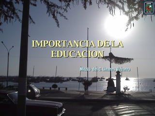 IMPORTANCIA DE LA EDUCACION Mitzi L- del C. Linares Vizcarra 