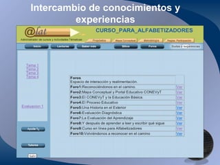 Intercambio de conocimientos y experiencias 